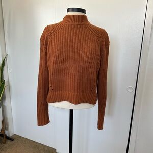 Express Rust mock Neck Sweater XS